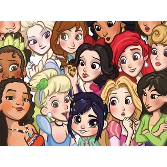 Disney Princess - Full Round Drill Diamond Painting 40*30CM