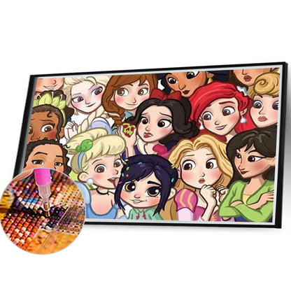 Disney Princess - Full Round Drill Diamond Painting 40*30CM