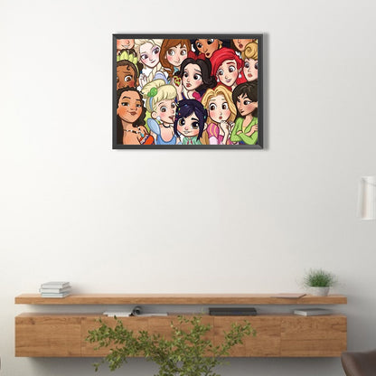 Disney Princess - Full Round Drill Diamond Painting 40*30CM