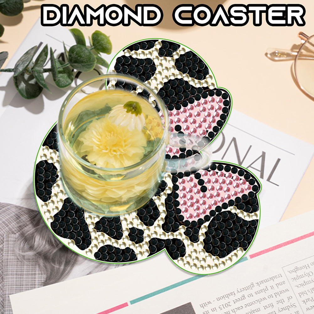 DIY Diamond Painting Coasters Kit Anti Slip Coasters Cartoon Mickey Cup Coasters