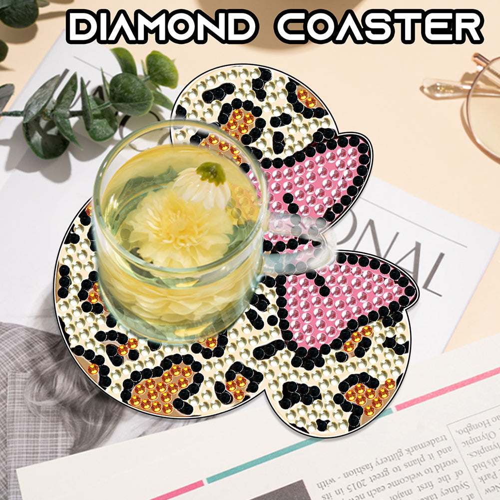 DIY Diamond Painting Coasters Kit Anti Slip Coasters Cartoon Mickey Cup Coasters