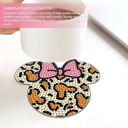 DIY Diamond Painting Coasters Kit Anti Slip Coasters Cartoon Mickey Cup Coasters