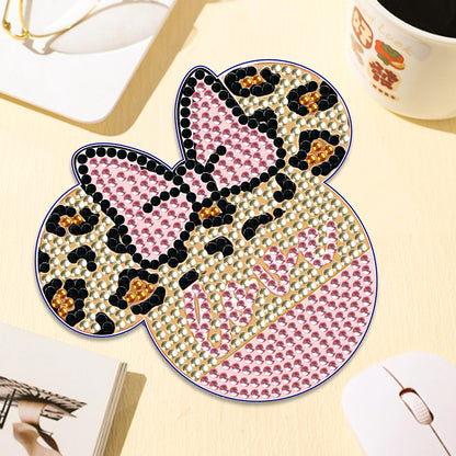 DIY Diamond Painting Coasters Kit Anti Slip Coasters Cartoon Mickey Cup Coasters