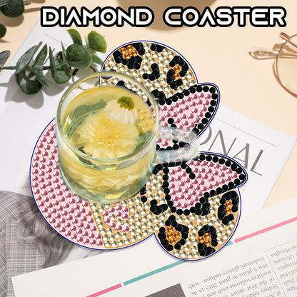 DIY Diamond Painting Coasters Kit Anti Slip Coasters Cartoon Mickey Cup Coasters