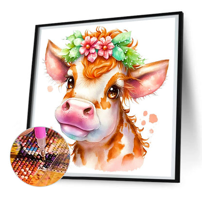 The Cow - Full Round Drill Diamond Painting 30*30CM
