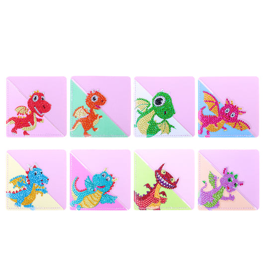 DIY Diamond Art Bookmarks Art Craft 5D Leather Triangle for Beginner Adults Kids