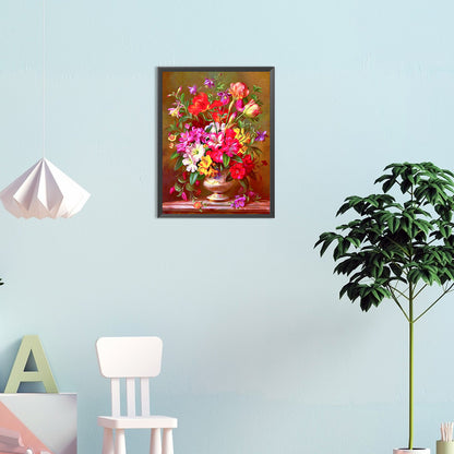 Thriving Flower - Full Round Drill Diamond Painting 30*40CM