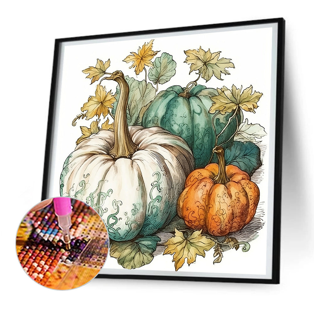 Autumn Squash - Full Round Drill Diamond Painting 30*30CM