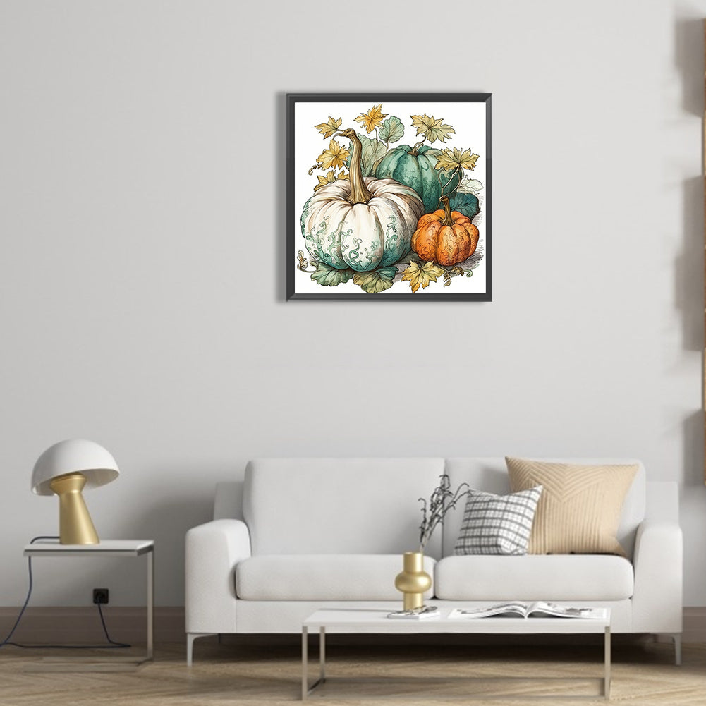 Autumn Squash - Full Round Drill Diamond Painting 30*30CM