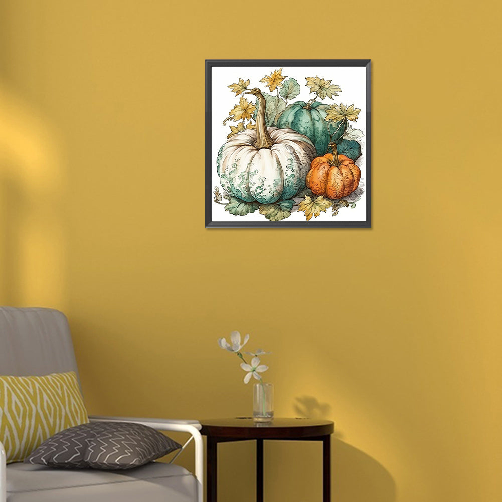 Autumn Squash - Full Round Drill Diamond Painting 30*30CM