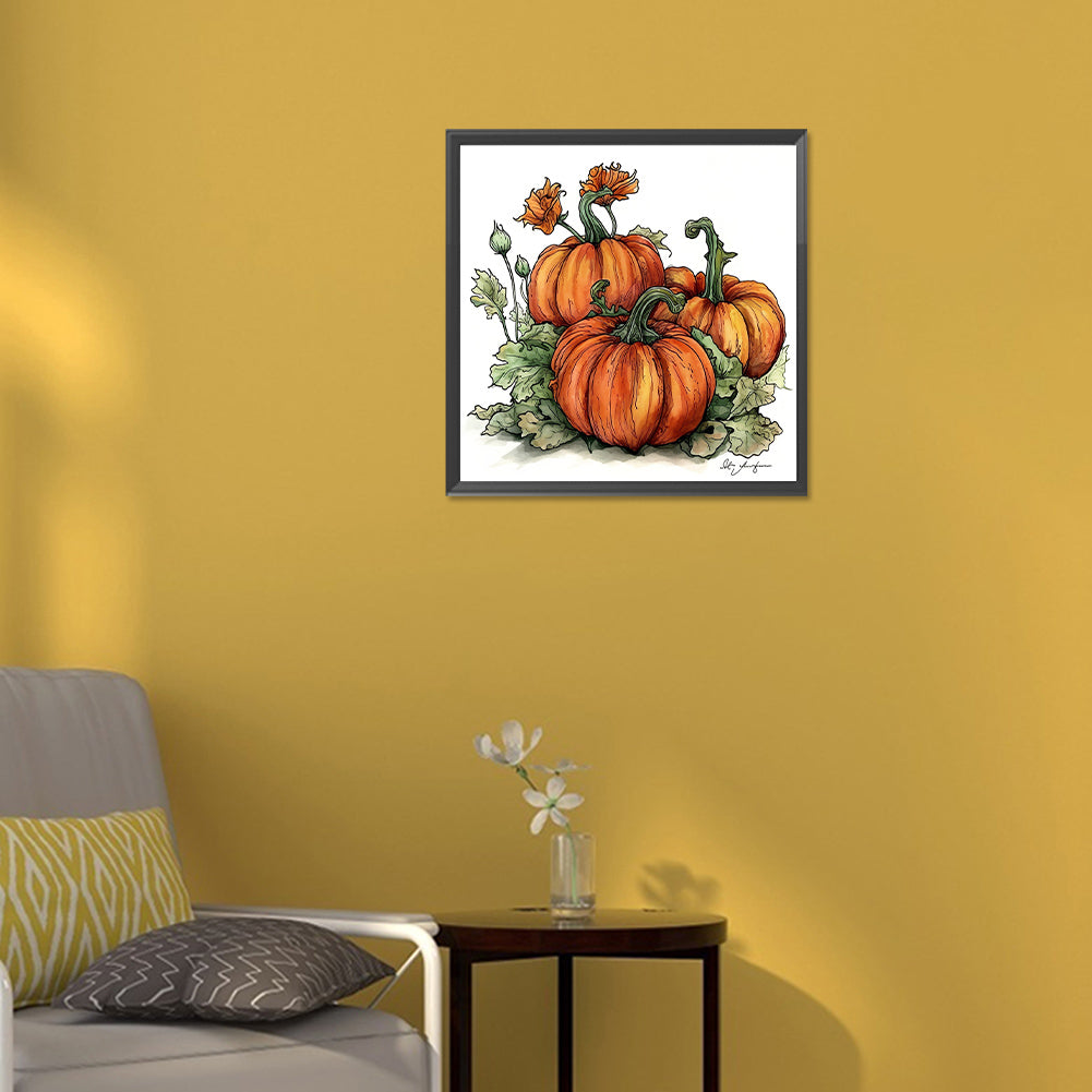 Autumn Squash - Full Round Drill Diamond Painting 30*30CM