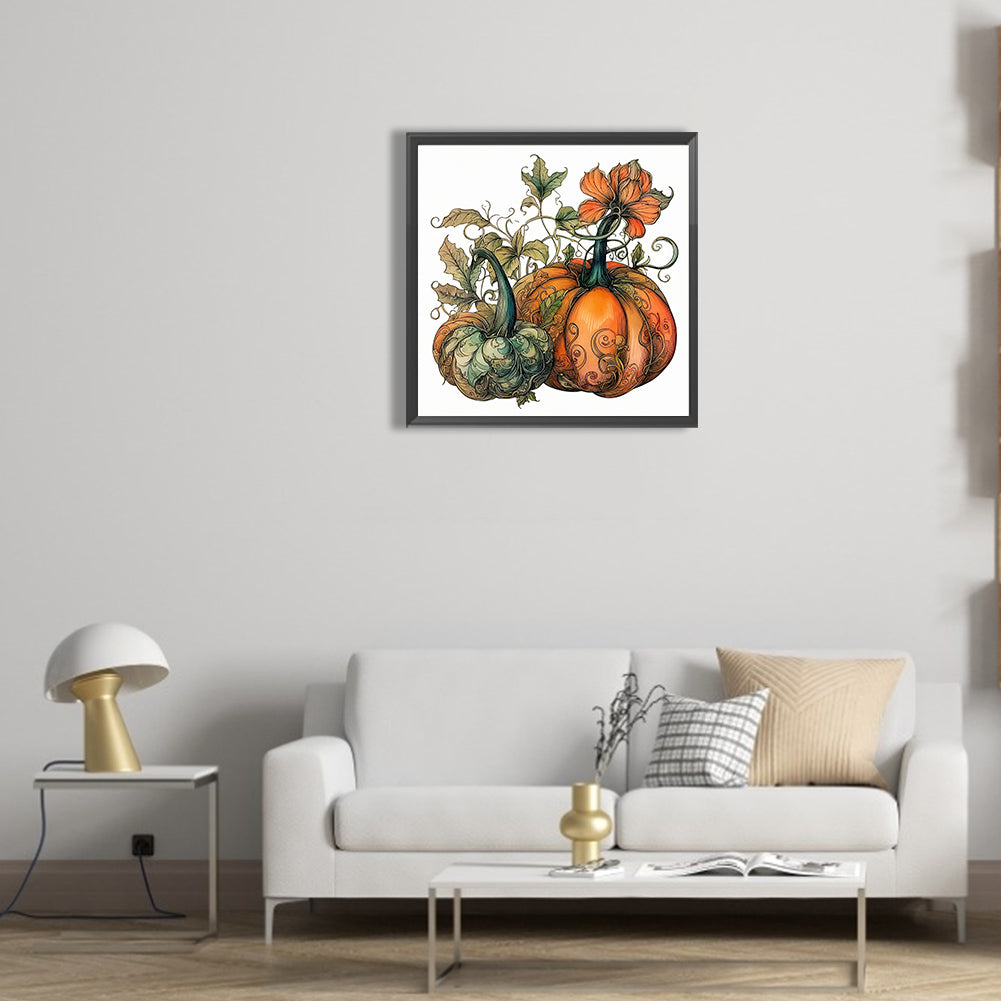 Autumn Squash - Full Round Drill Diamond Painting 30*30CM