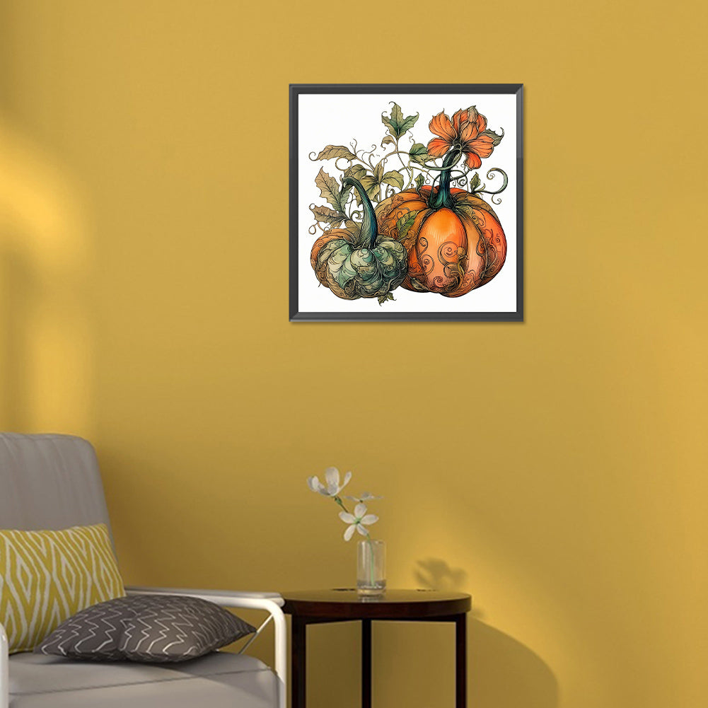 Autumn Squash - Full Round Drill Diamond Painting 30*30CM