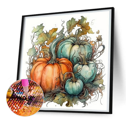 Autumn Squash - Full Round Drill Diamond Painting 30*30CM