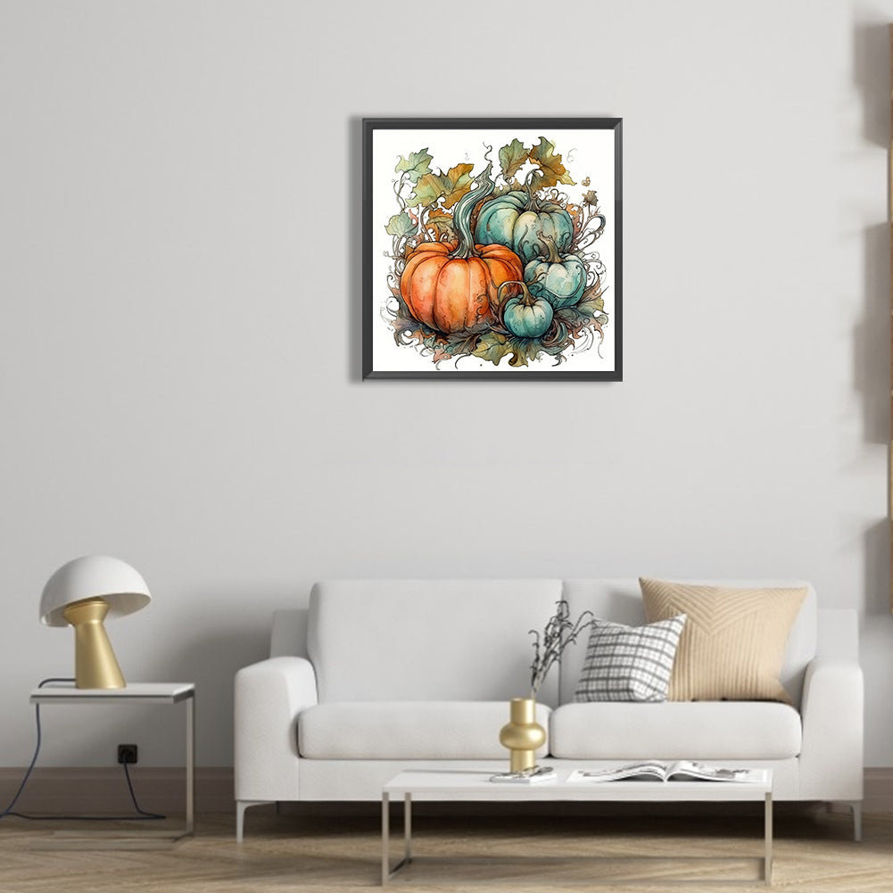 Autumn Squash - Full Round Drill Diamond Painting 30*30CM