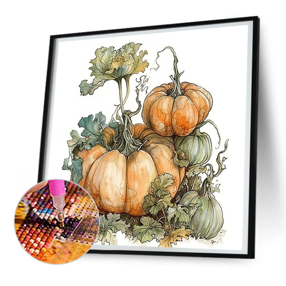 Autumn Squash - Full Round Drill Diamond Painting 30*30CM