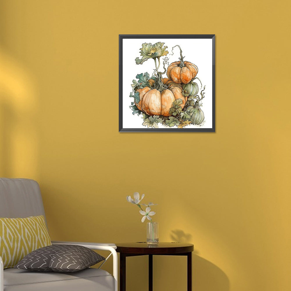 Autumn Squash - Full Round Drill Diamond Painting 30*30CM