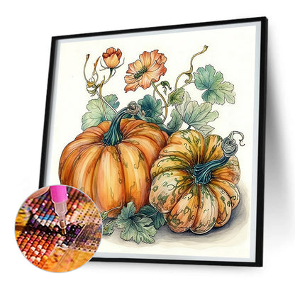 Autumn Squash - Full Round Drill Diamond Painting 30*30CM