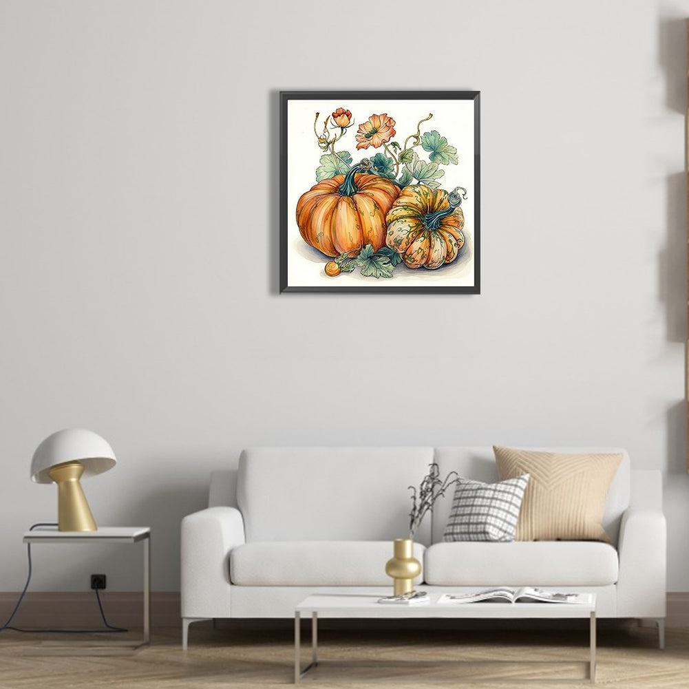 Autumn Squash - Full Round Drill Diamond Painting 30*30CM