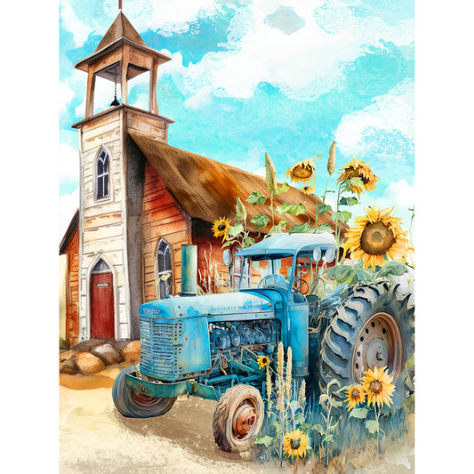 Tractor - Full Round Drill Diamond Painting 30*40CM