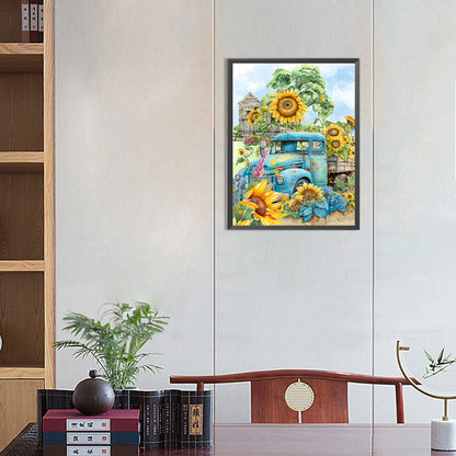 Tractor - Full Round Drill Diamond Painting 30*40CM