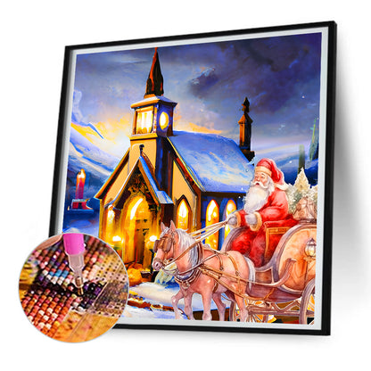 Santa Claus - Full Round Drill Diamond Painting 30*30CM