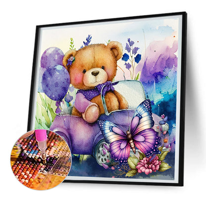 Butterfly - Full Round Drill Diamond Painting 30*30CM