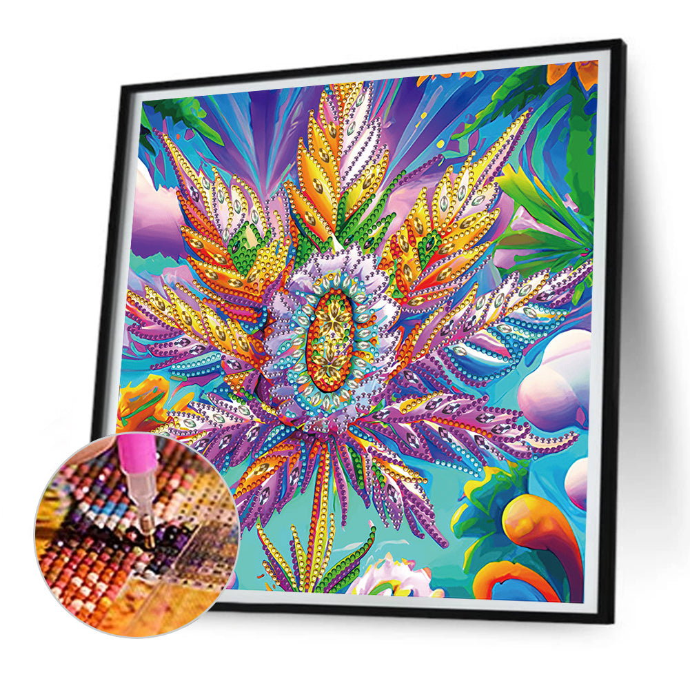 Marijuana Leaf - Special Shaped Drill Diamond Painting 30*30CM