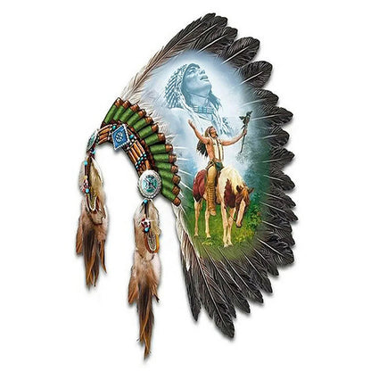 Indian Headdress - Full Square Drill Diamond Painting 20*30CM