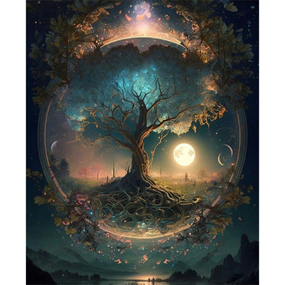 Life Tree - Full Round Drill Diamond Painting 45*55CM