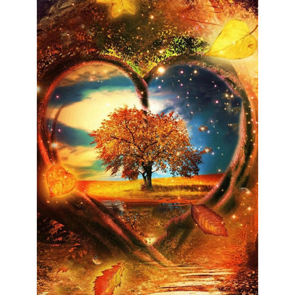 Life Tree - Full Round Drill Diamond Painting 30*40CM