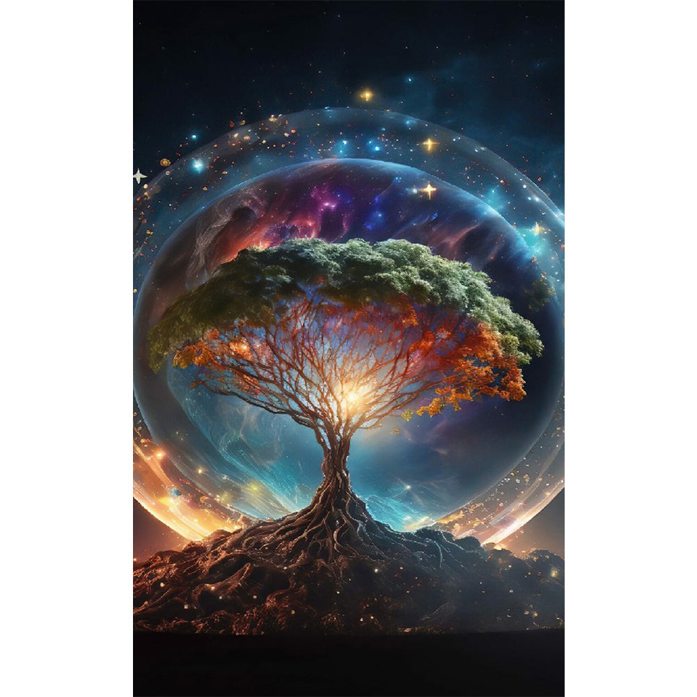 Life Tree - Full Round Drill Diamond Painting 30*50CM