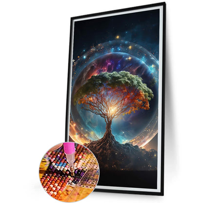 Life Tree - Full Round Drill Diamond Painting 30*50CM