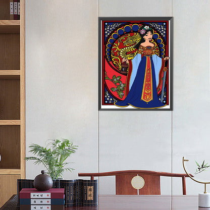 Hua Mulan - Full Round Drill Diamond Painting 40*50CM