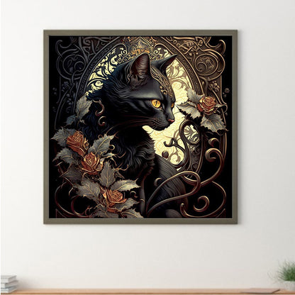 Metal Cat - Full Round Drill Diamond Painting 30*30CM