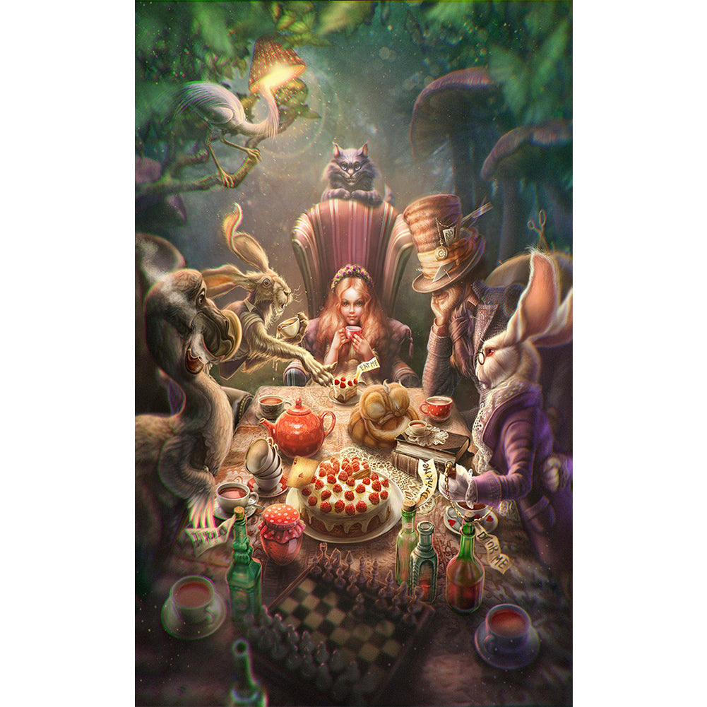Alice In Wonderland - Full Round Drill Diamond Painting 30*50CM