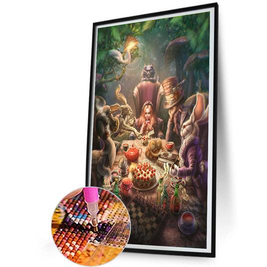 Alice In Wonderland - Full Round Drill Diamond Painting 30*50CM