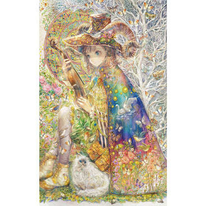 Illustration - Full Round Drill Diamond Painting 30*50CM