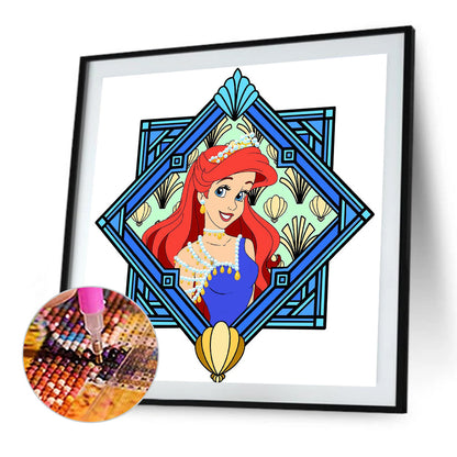 Mermaid Princess - Full Round Drill Diamond Painting 40*40CM