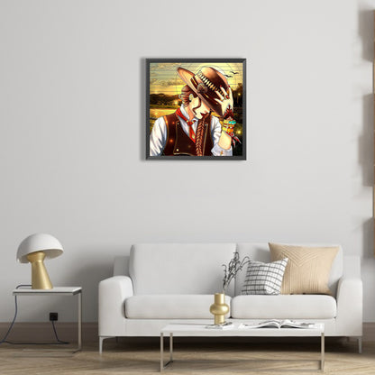Cool Cowgirl - Full Round Drill Diamond Painting 40*40CM