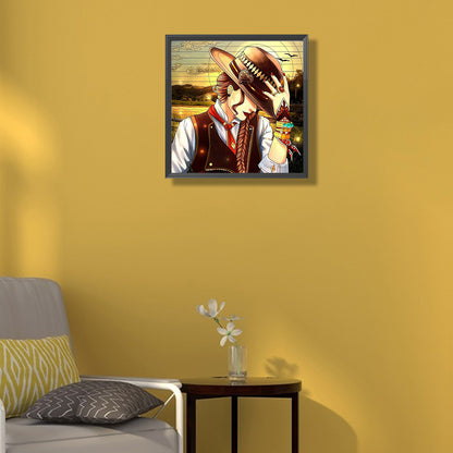 Cool Cowgirl - Full Round Drill Diamond Painting 40*40CM