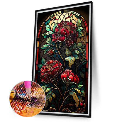 Flame Rose - Full Round Drill Diamond Painting 40*70CM