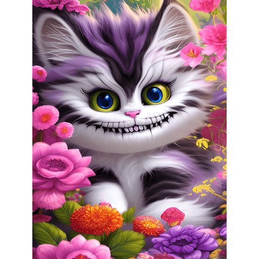 Cheshire Cat - Full Round Drill Diamond Painting 30*40CM