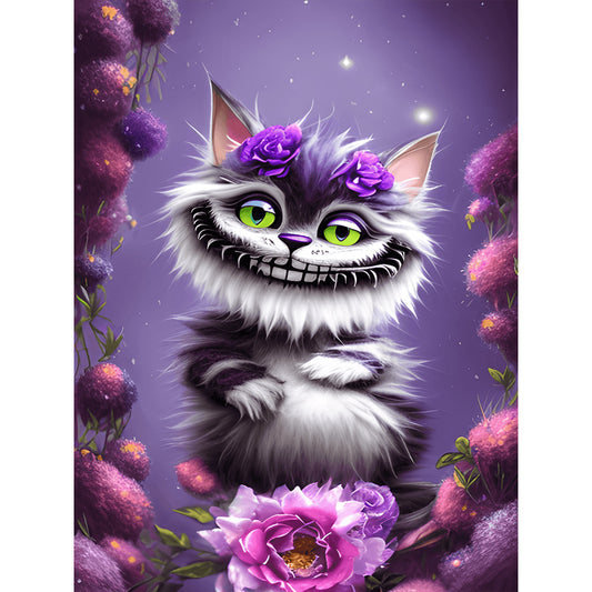 Cheshire Cat - Full Round Drill Diamond Painting 30*40CM