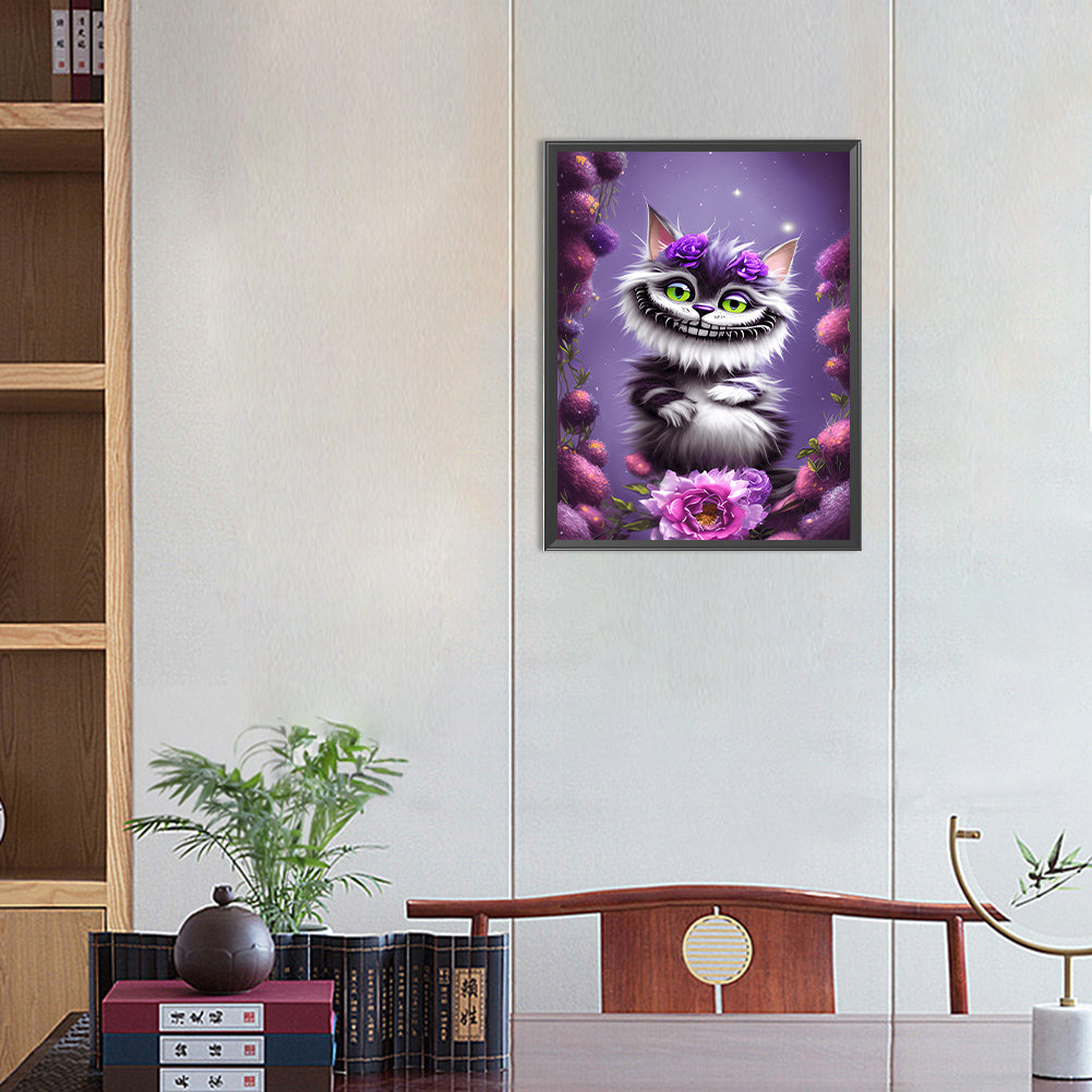 Cheshire Cat - Full Round Drill Diamond Painting 30*40CM