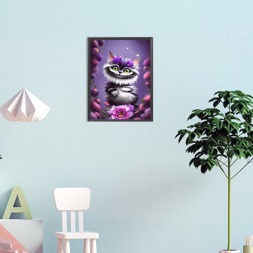 Cheshire Cat - Full Round Drill Diamond Painting 30*40CM