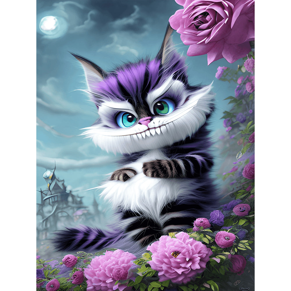 Cheshire Cat - Full Round Drill Diamond Painting 30*40CM