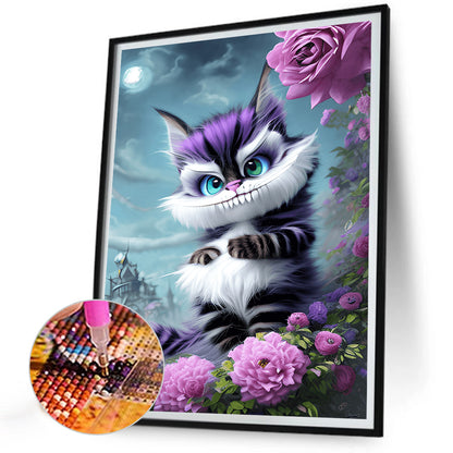 Cheshire Cat - Full Round Drill Diamond Painting 30*40CM