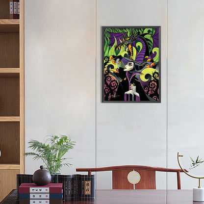 Maleficent - Full Round Drill Diamond Painting 30*40CM