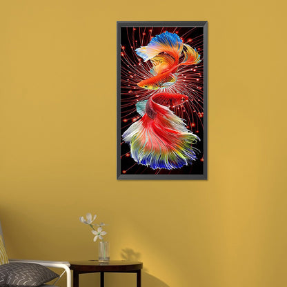 Double Koi - Full Round Drill Diamond Painting 30*60CM